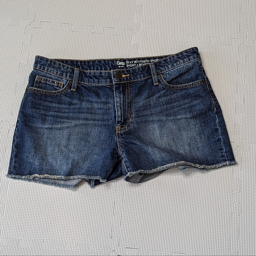 Gap Women's Denim Jeans Dark Wash Sexy Boyfriend Size 10